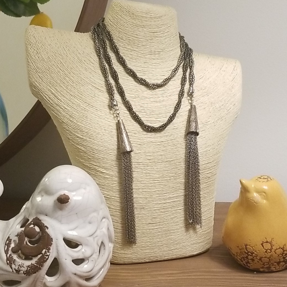 Necklace chainlink wrap